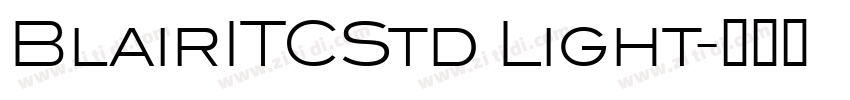 BlairITCStd Light字体转换